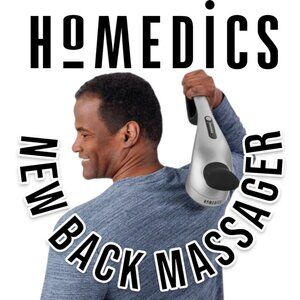 NEW Homedics Cordless Back Massager Neck Shoulders Percussion Massager Recharge